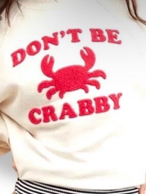 Aerie “Don’t Be Crabby” Sweatshirt Size S